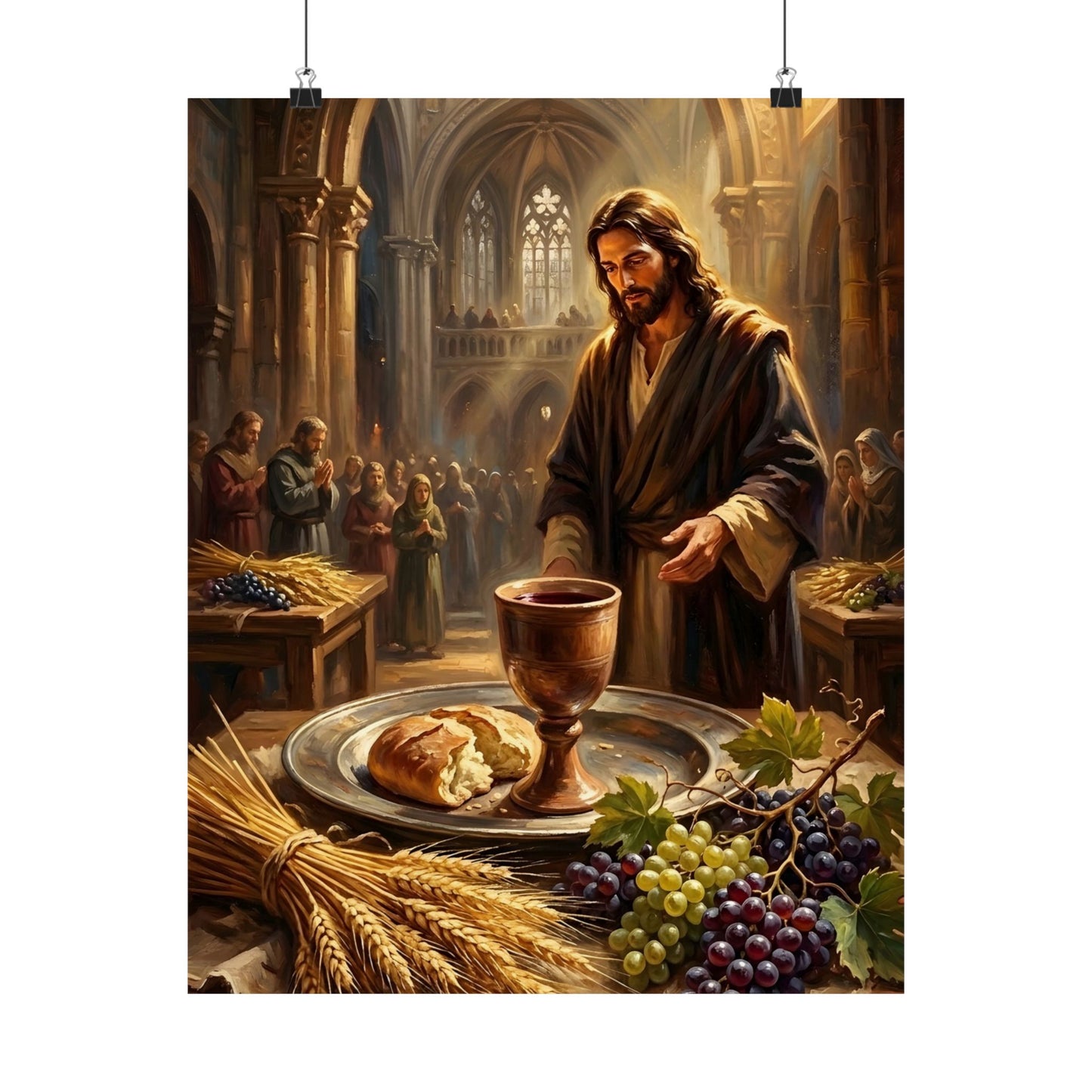 “The Harvest of Faith - Communion Still Life” - Poster