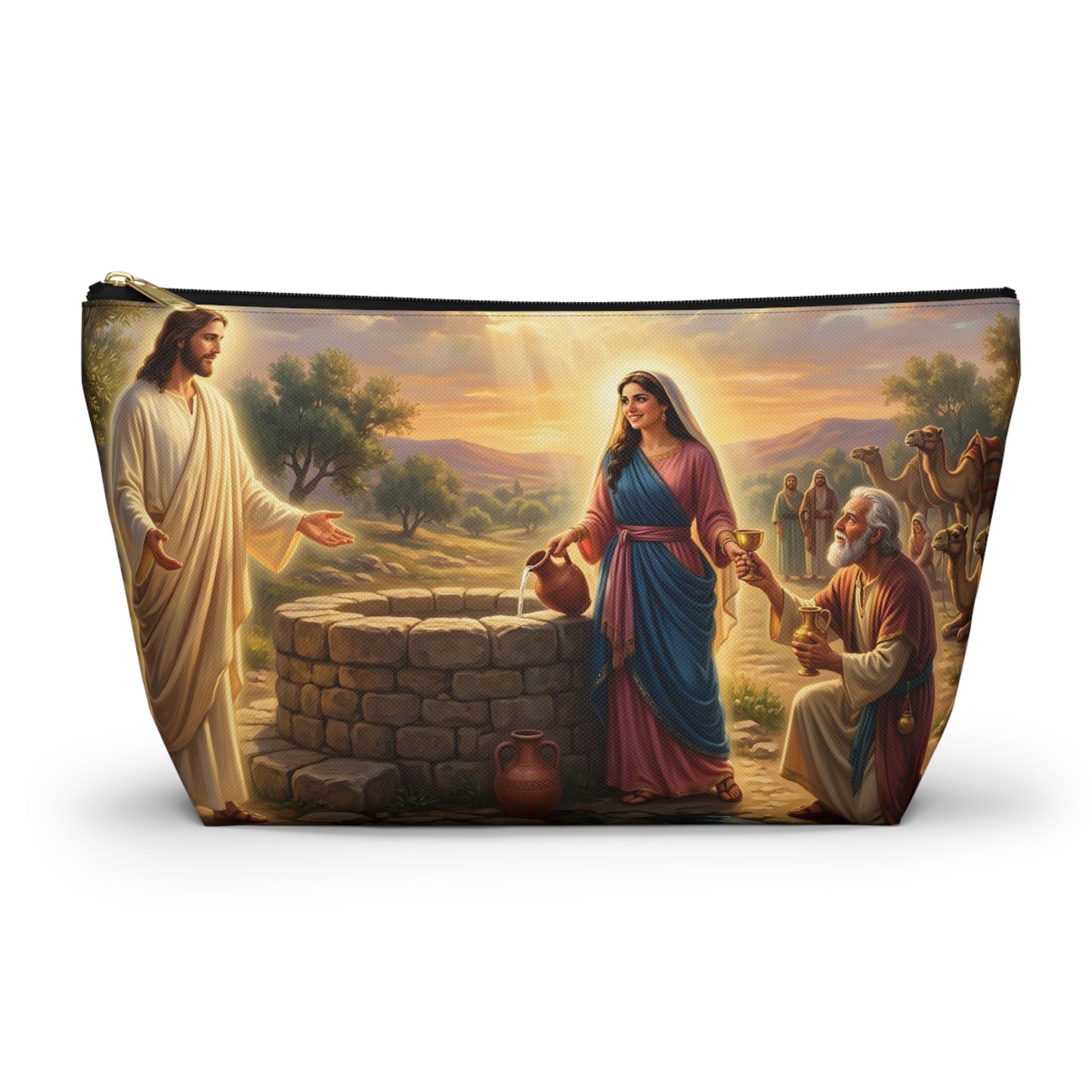 “Providence Unveiled - Rebekah at the Well” - Accessory Pouch