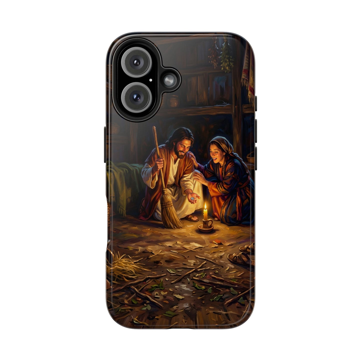 “Lost and Found - The Sweeping Woman of Luke 15” - Phone Case