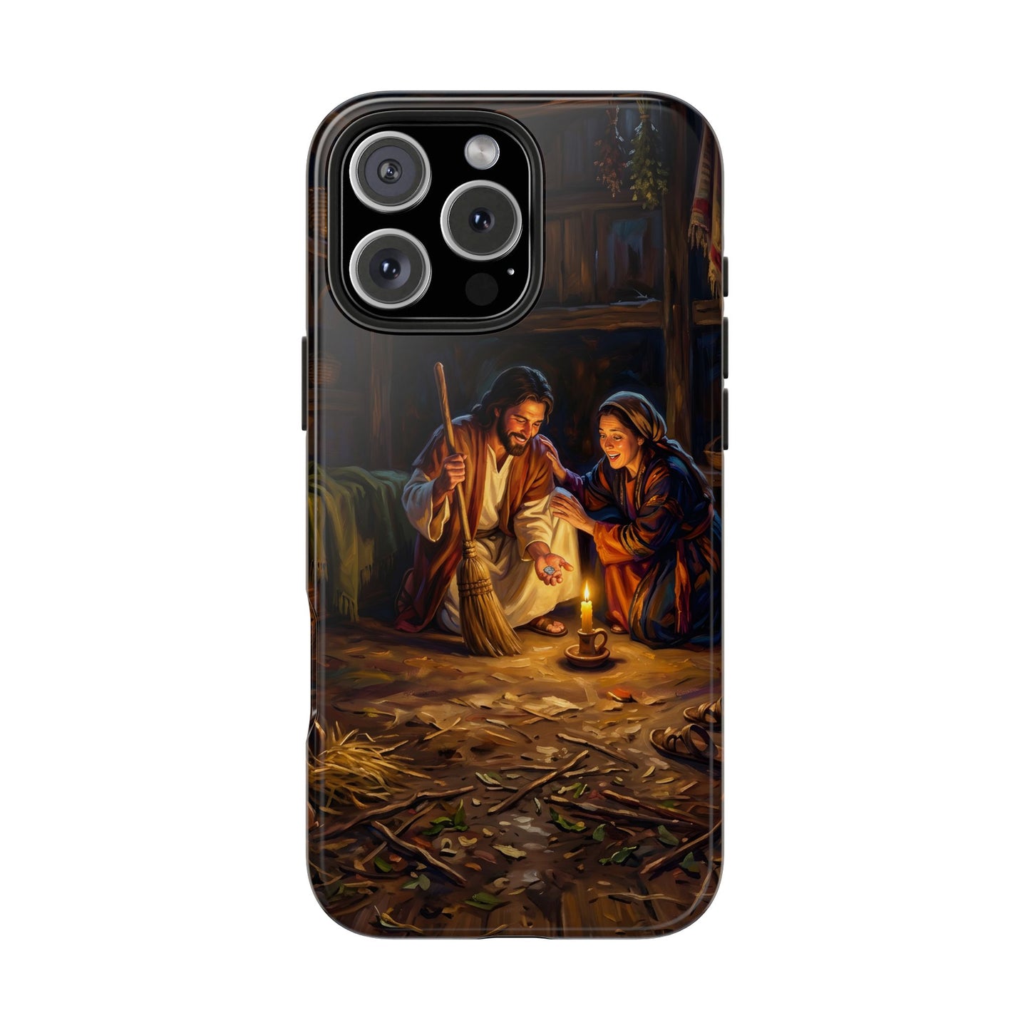 “Lost and Found - The Sweeping Woman of Luke 15” - Phone Case