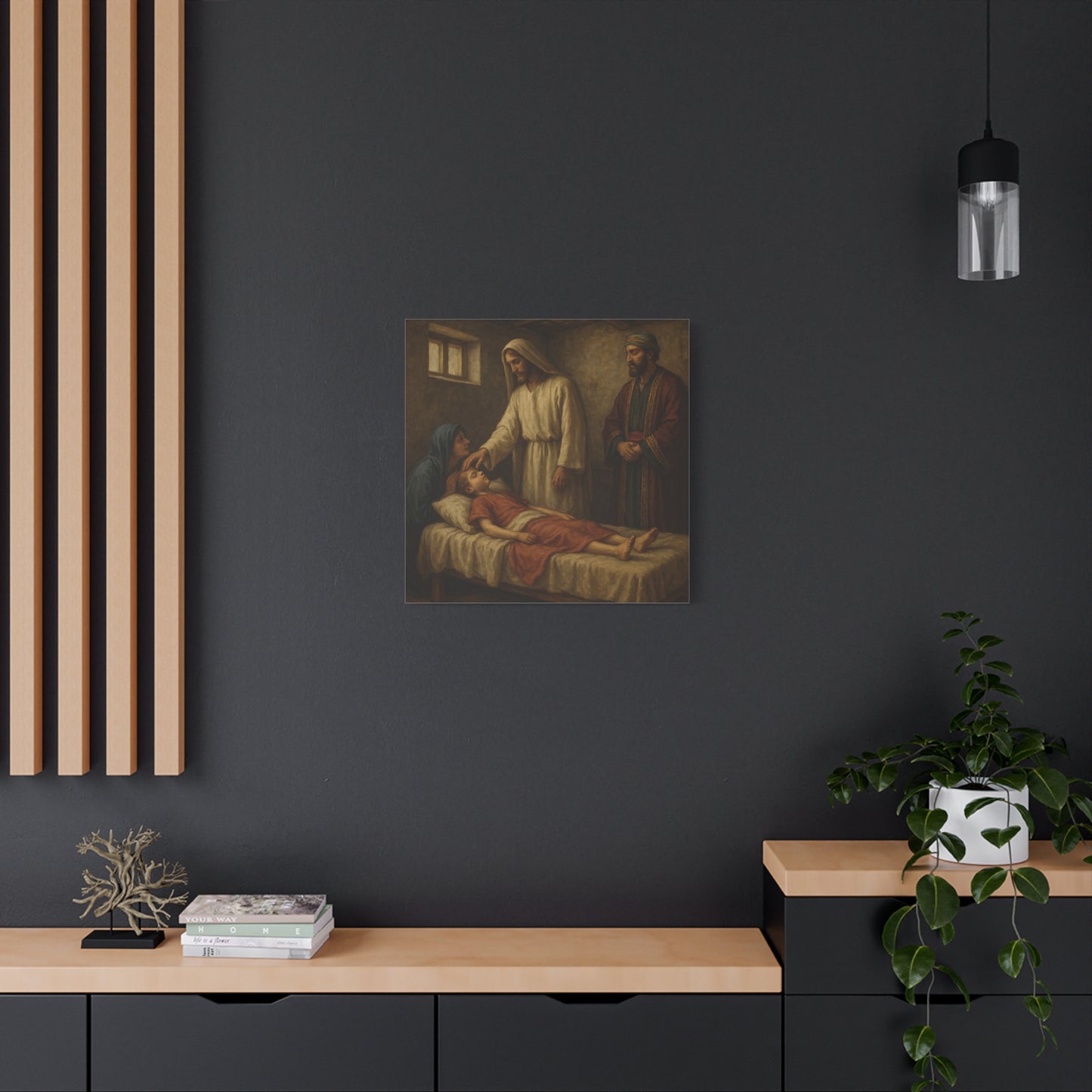 “The Healing Word – Jesus Restores the Nobleman’s Son” - Canvas Art