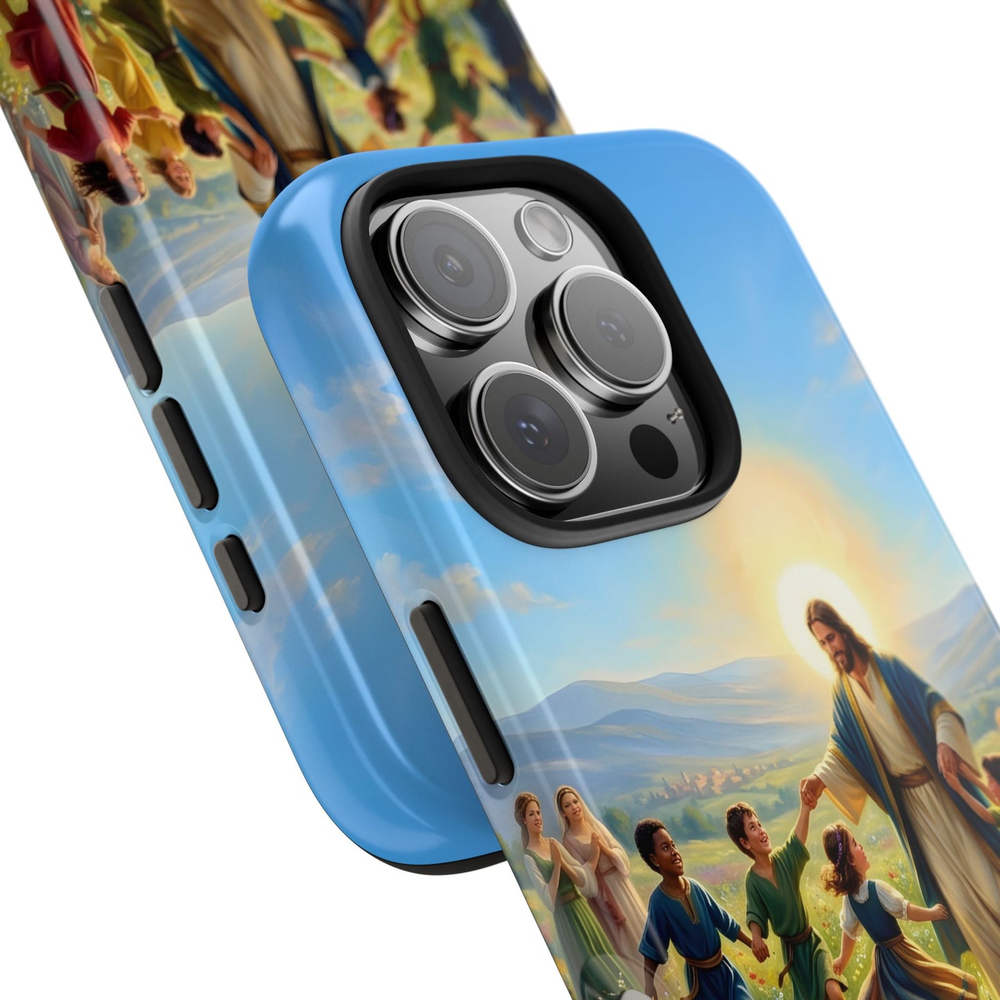 “Joy Overflowing - Children Dancing in the Meadow” - Phone Case