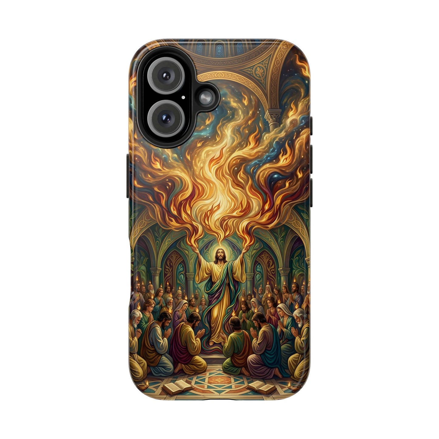 “Spirit Poured Out - Pentecost Flames Descending” - Phone Case