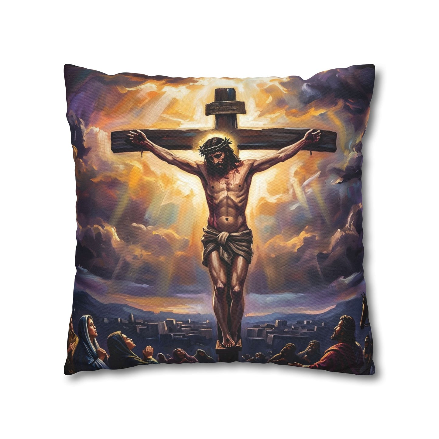 “It Is Finished - The Crucifixion at Calvary” - Pillowcase
