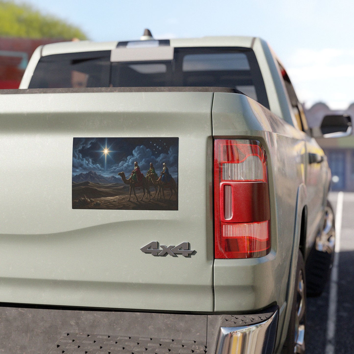“Journey to Bethlehem - Wise Men Follow the Star” - Car Magnet