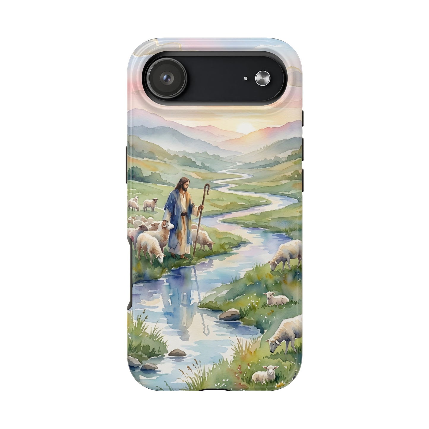 “Still Waters - Shepherd Leads His Flock” - Phone Case