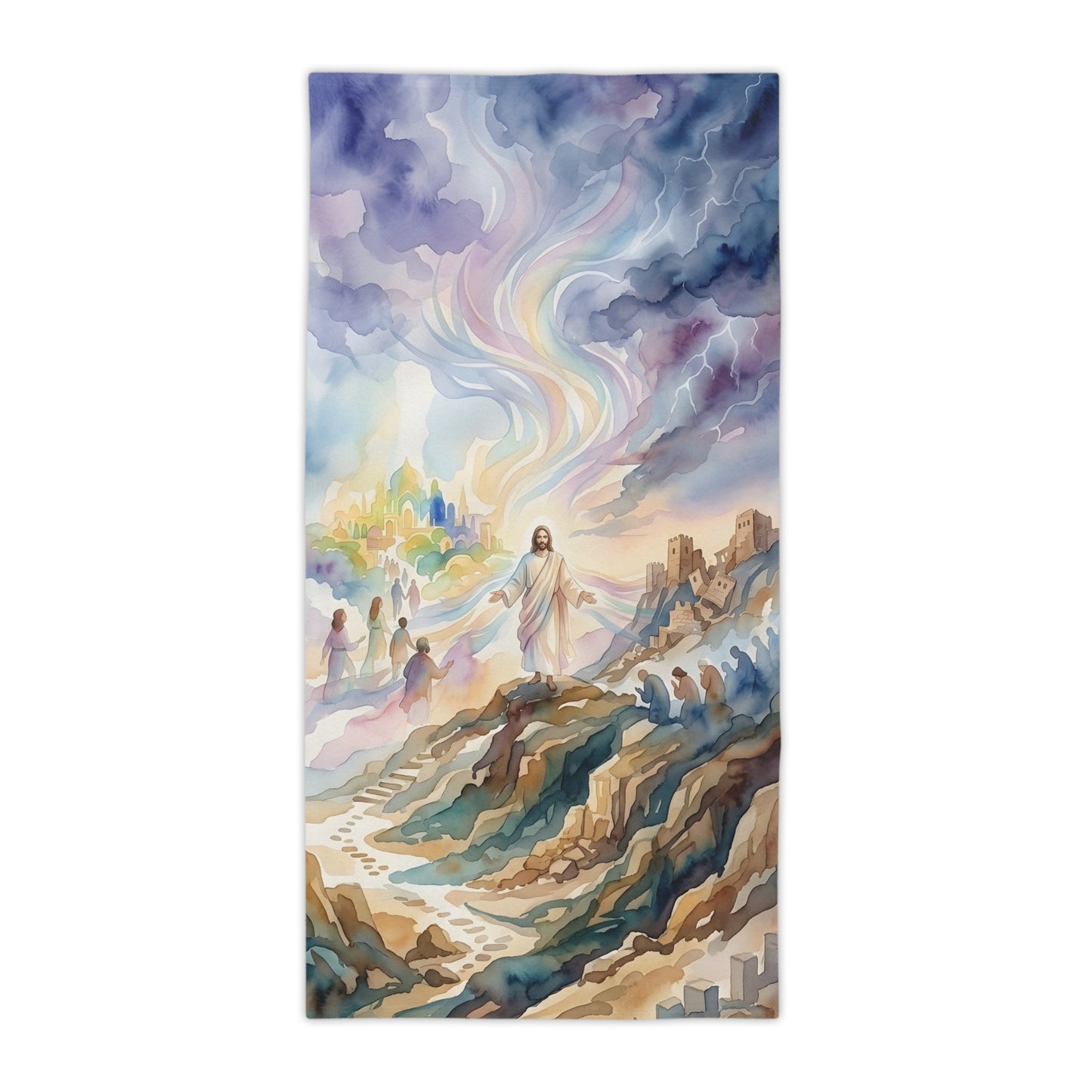 “Pride's Downfall - Obadiah's Prophecy” - Beach Towel