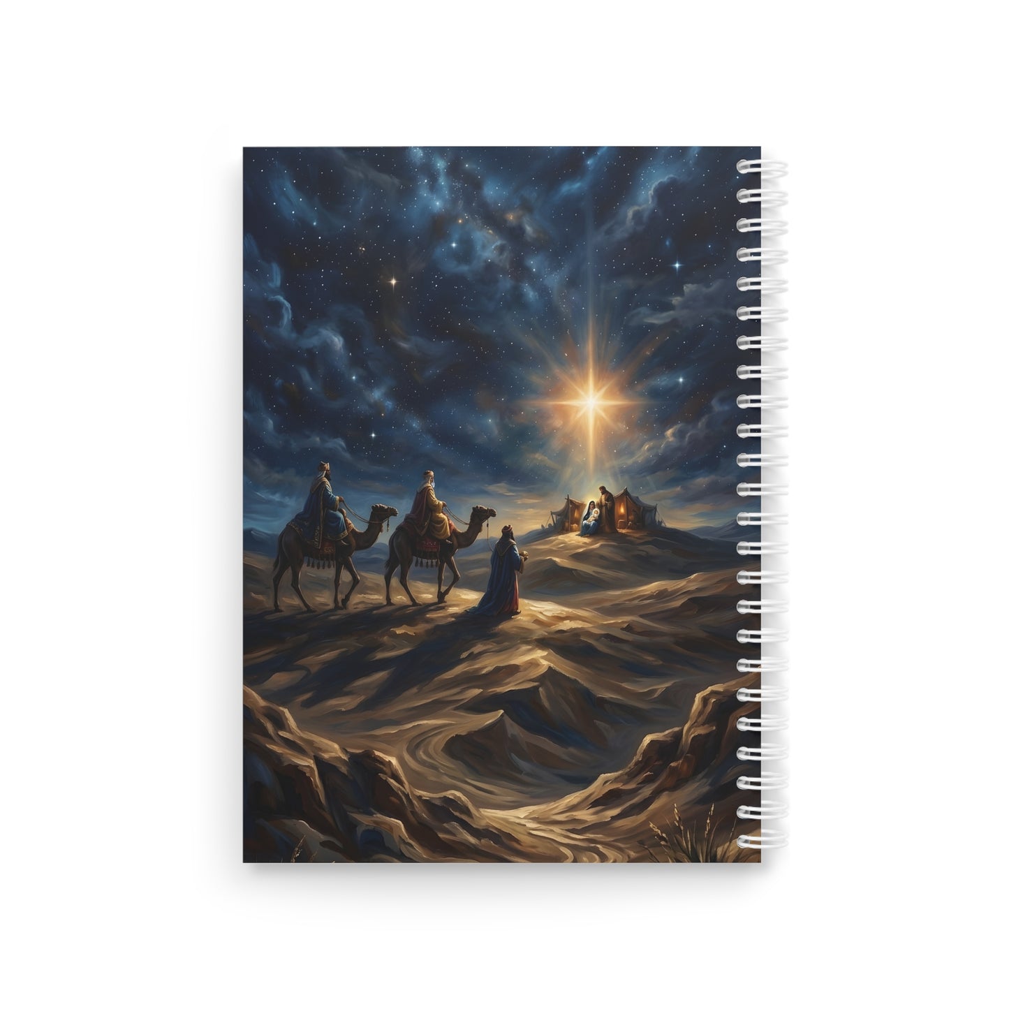 “Journey to the King - Wise Men Seek the Christ Child” - Spiral Notebook