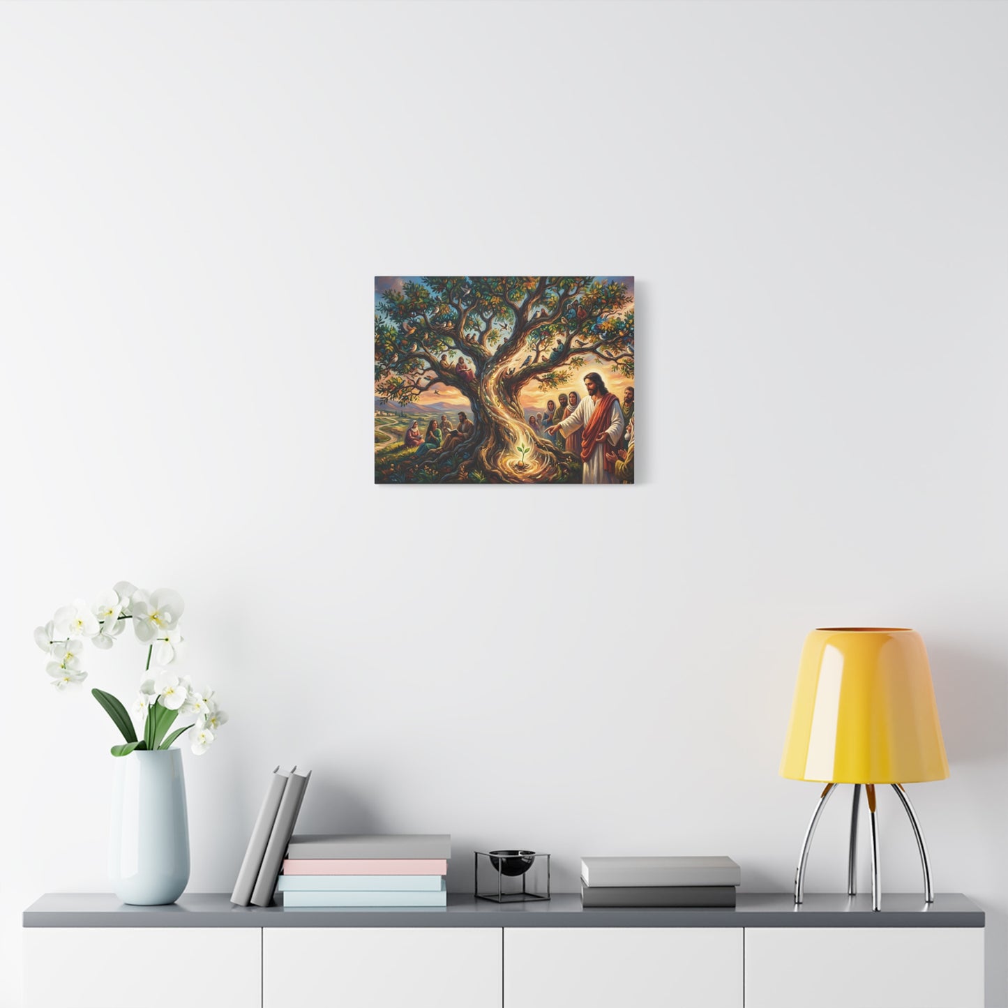 “Mighty Tree - The Kingdom Grows from a Mustard Seed” - Canvas Art
