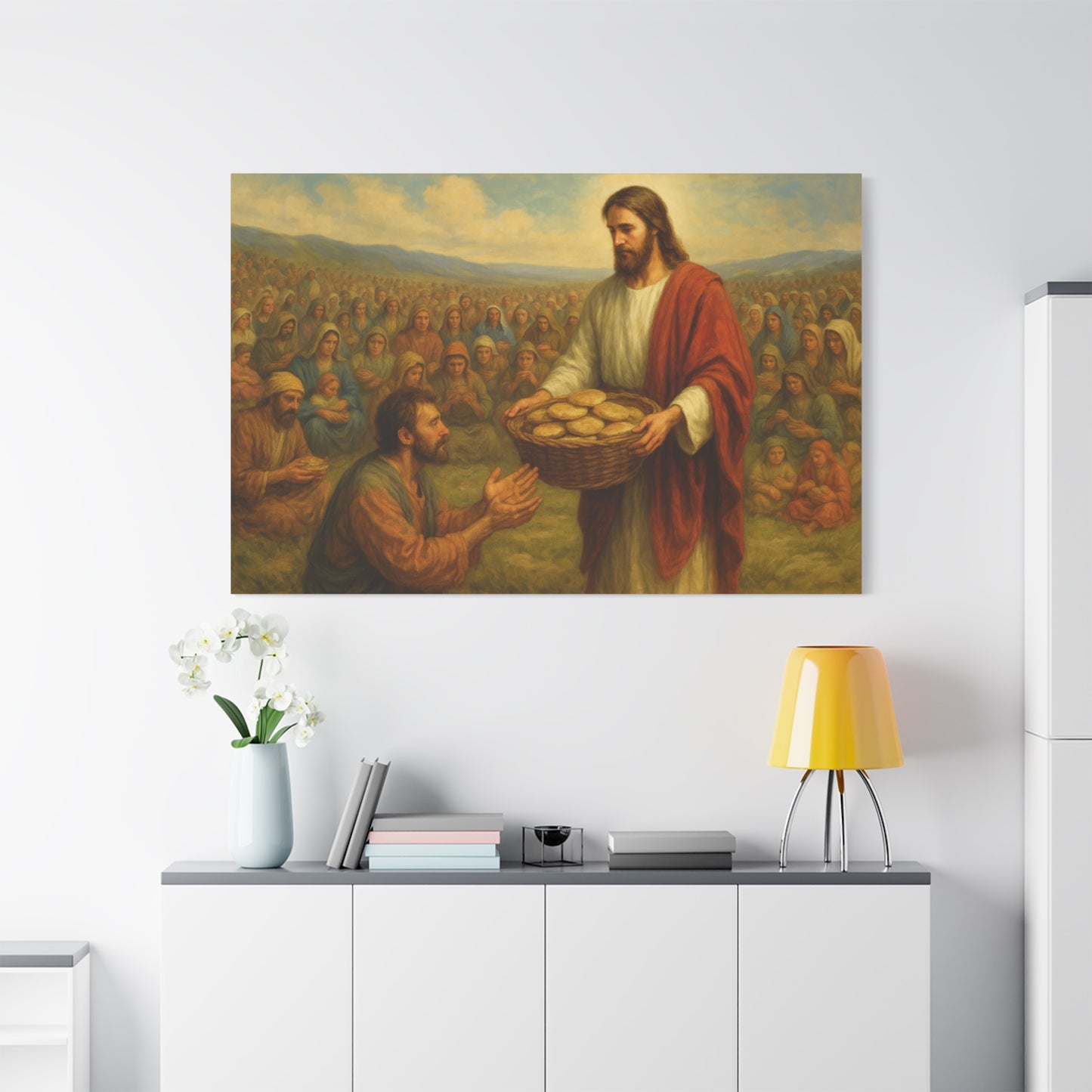 “Jesus Feeds the 4,000 – Matthew 15:32–39” - Canvas Art