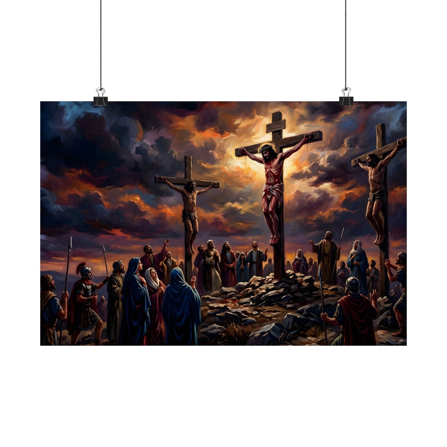 “It Is Finished - The Crucifixion at Calvary” - Poster