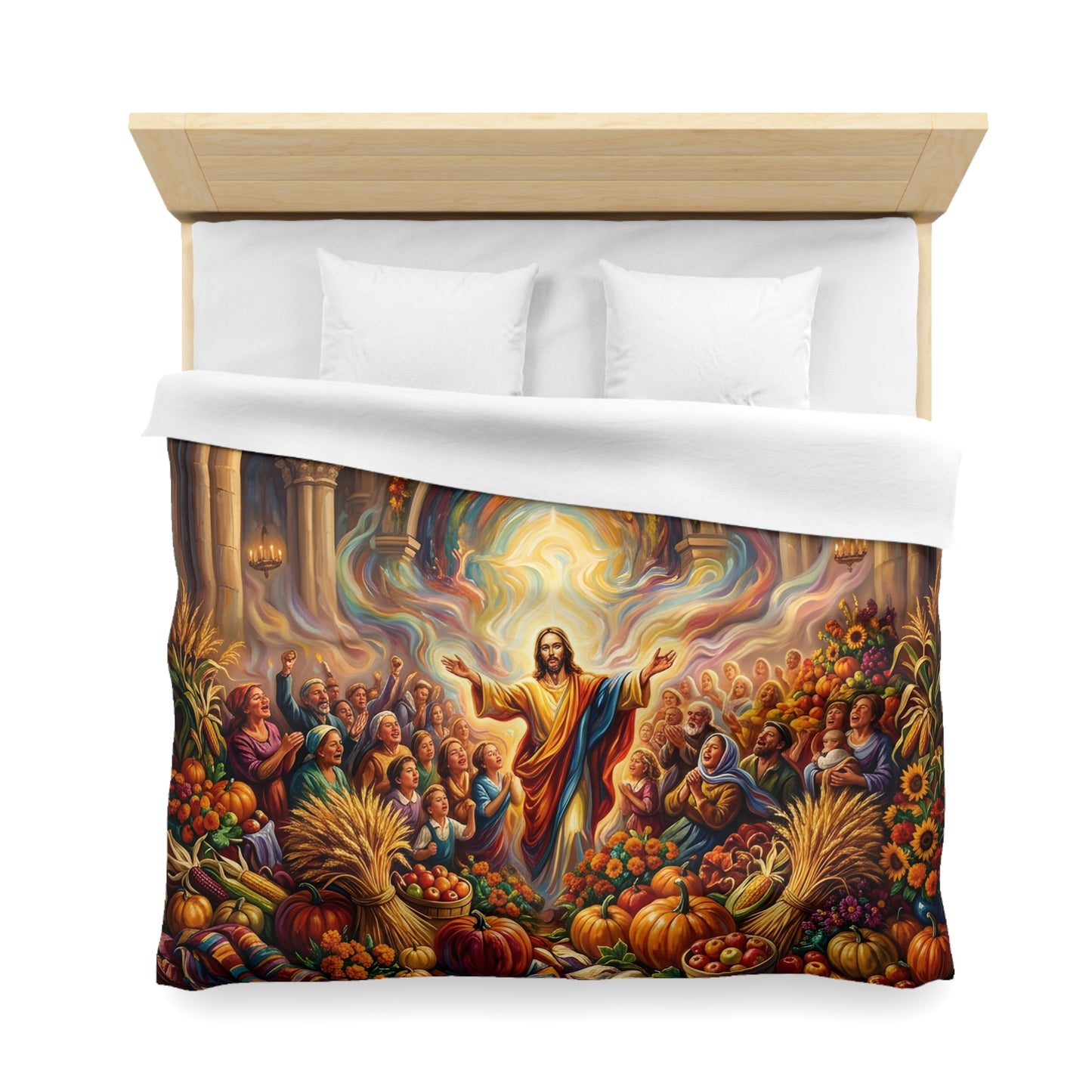 “Bountiful Blessings - A Harvest of Thanksgiving” - Duvet Cover