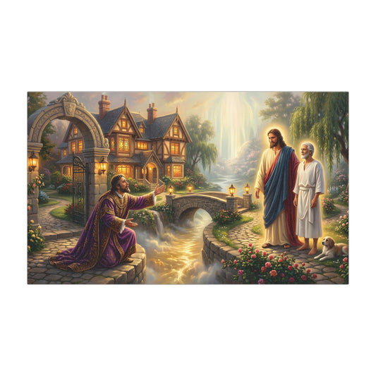 “The Great Reversal - Lazarus at the Rich Man’s Gate” - Car Magnet