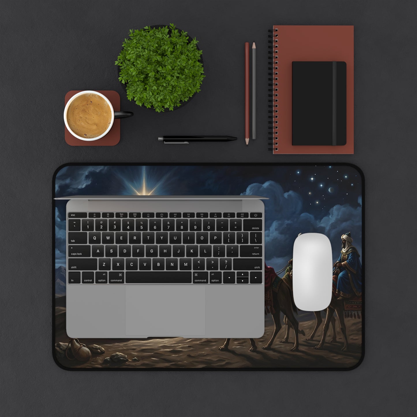 “Journey to Bethlehem - Wise Men Follow the Star” - Desk Mat