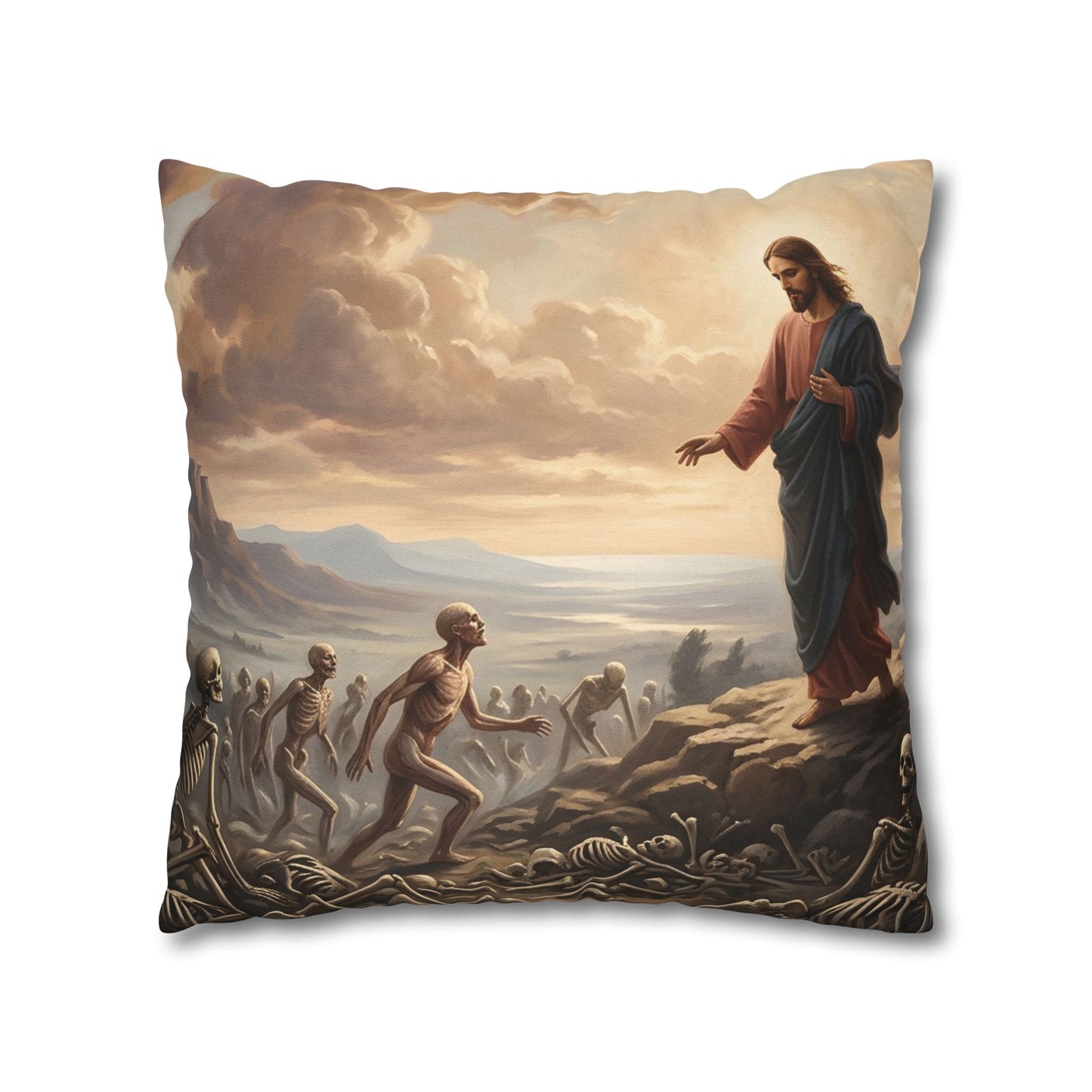 “Valley of Dry Bones - Ezekiel 37 Resurrection” - Pillowcase