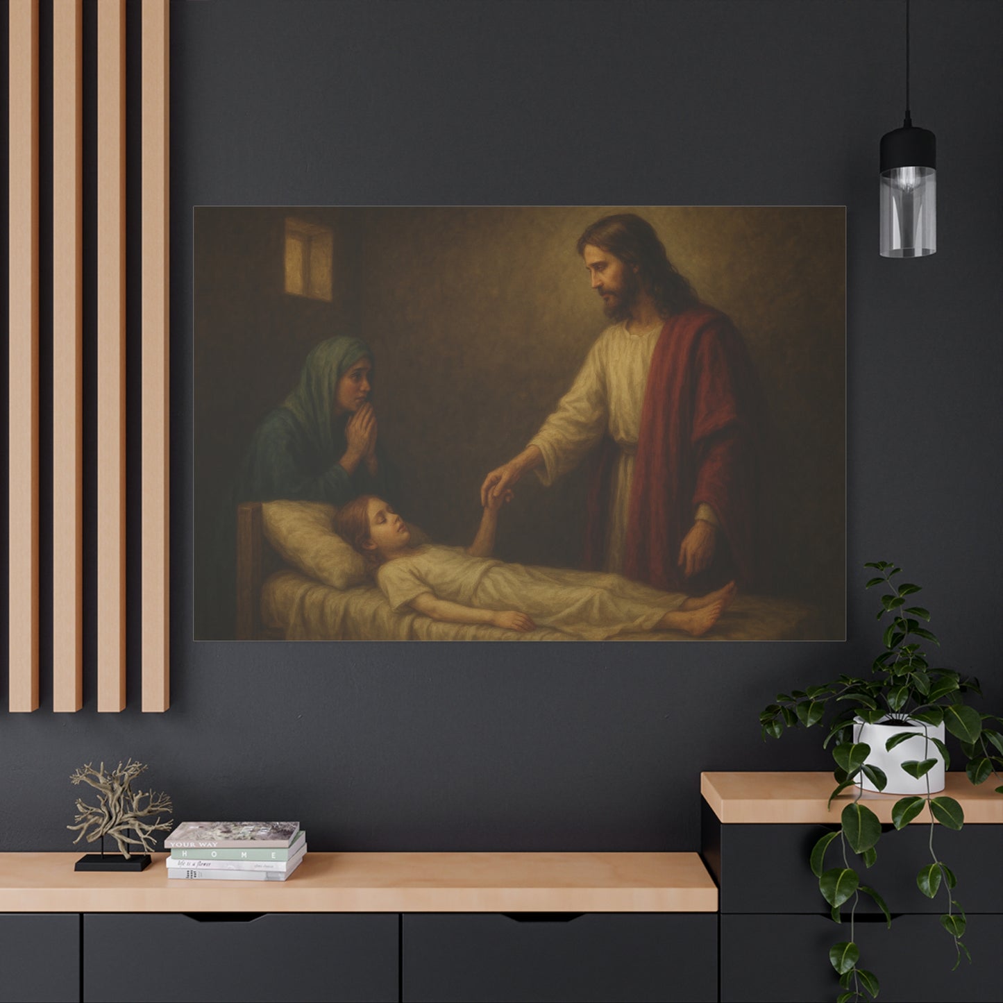 “Talitha Cumi – Jesus Raises the Ruler’s Daughter” - Canvas Art