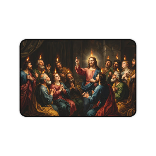 “Tongues of Fire - The Pentecost Outpouring” - Desk Mat
