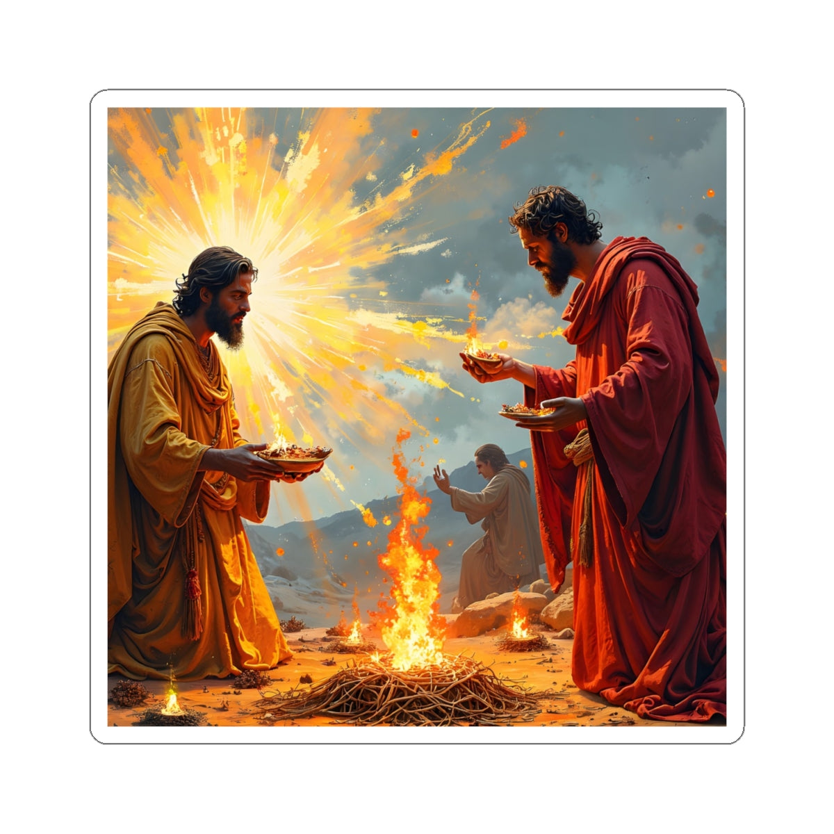 “Righteous Offering - Cain and Abel's Sacrifices” - Sticker