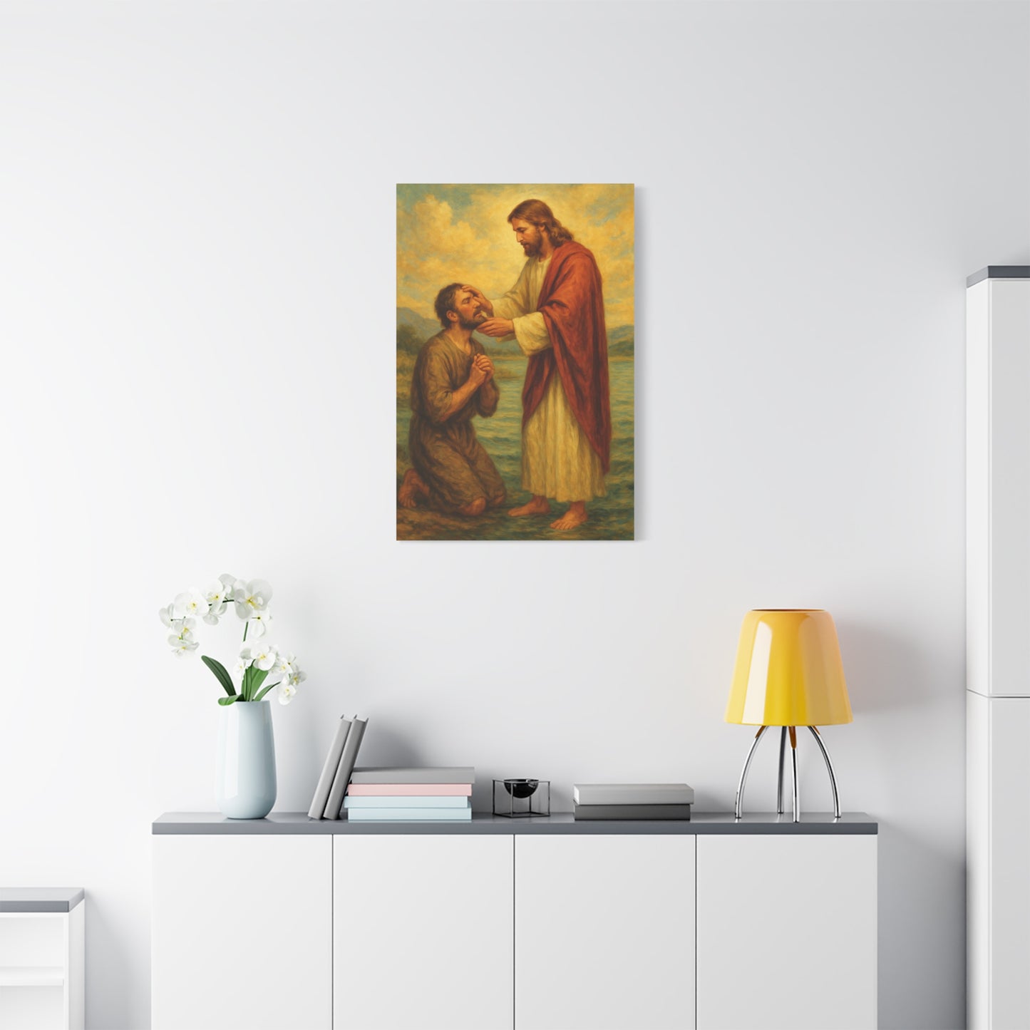 “Eyes Opened – Jesus Heals the Blind Man” - Canvas Art
