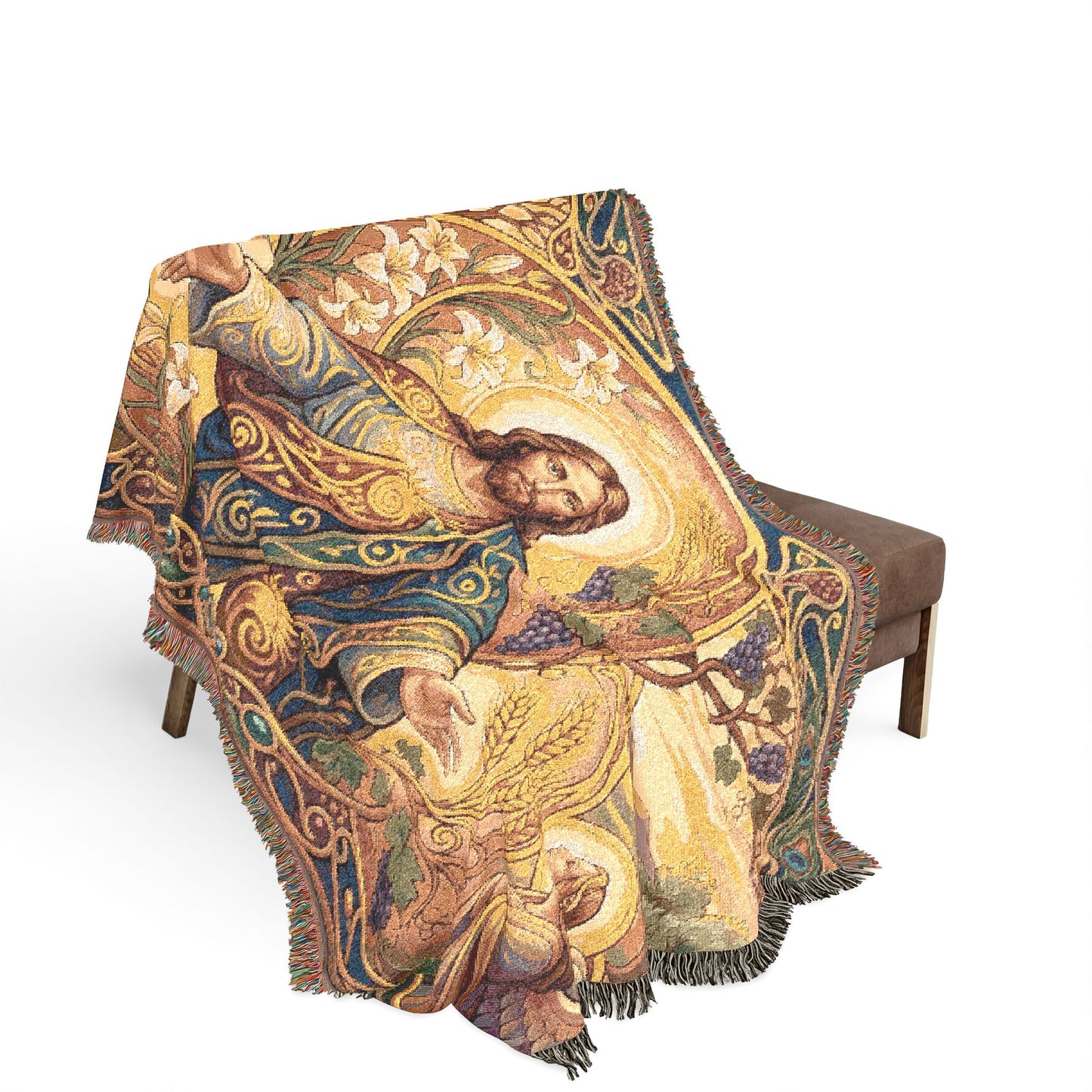 “New Mercies Every Morning - Golden Dawn of Hope” - Woven Blanket