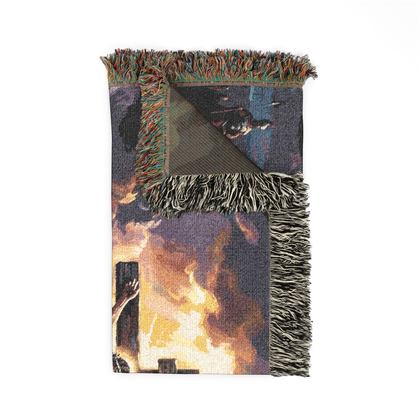 “It Is Finished - The Crucifixion at Calvary” - Woven Blanket