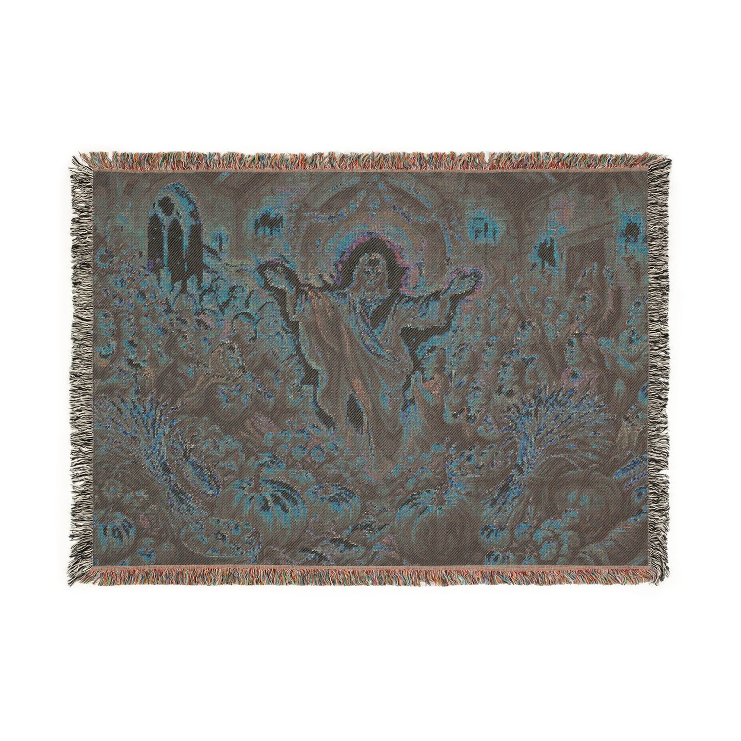 “Bountiful Blessings - A Harvest of Thanksgiving” - Woven Blanket
