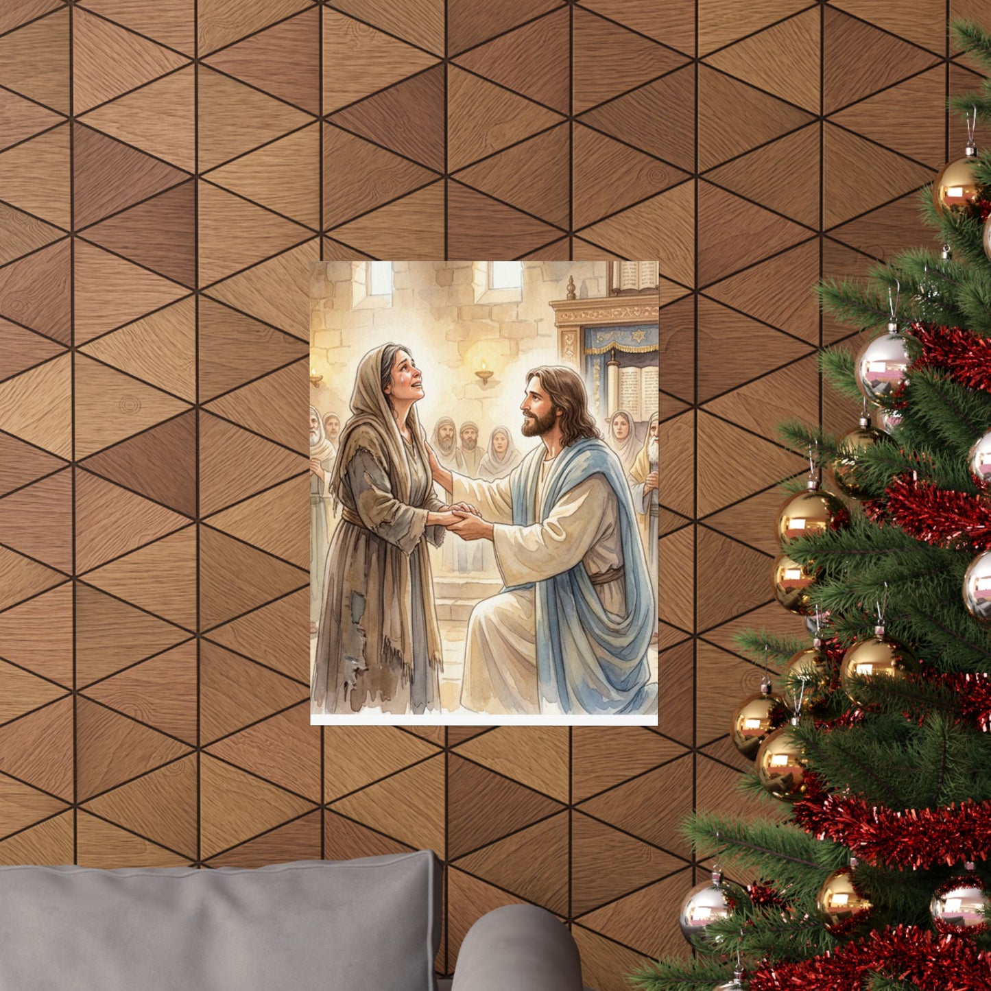 “Released - Jesus Heals the Bent Woman” - Poster