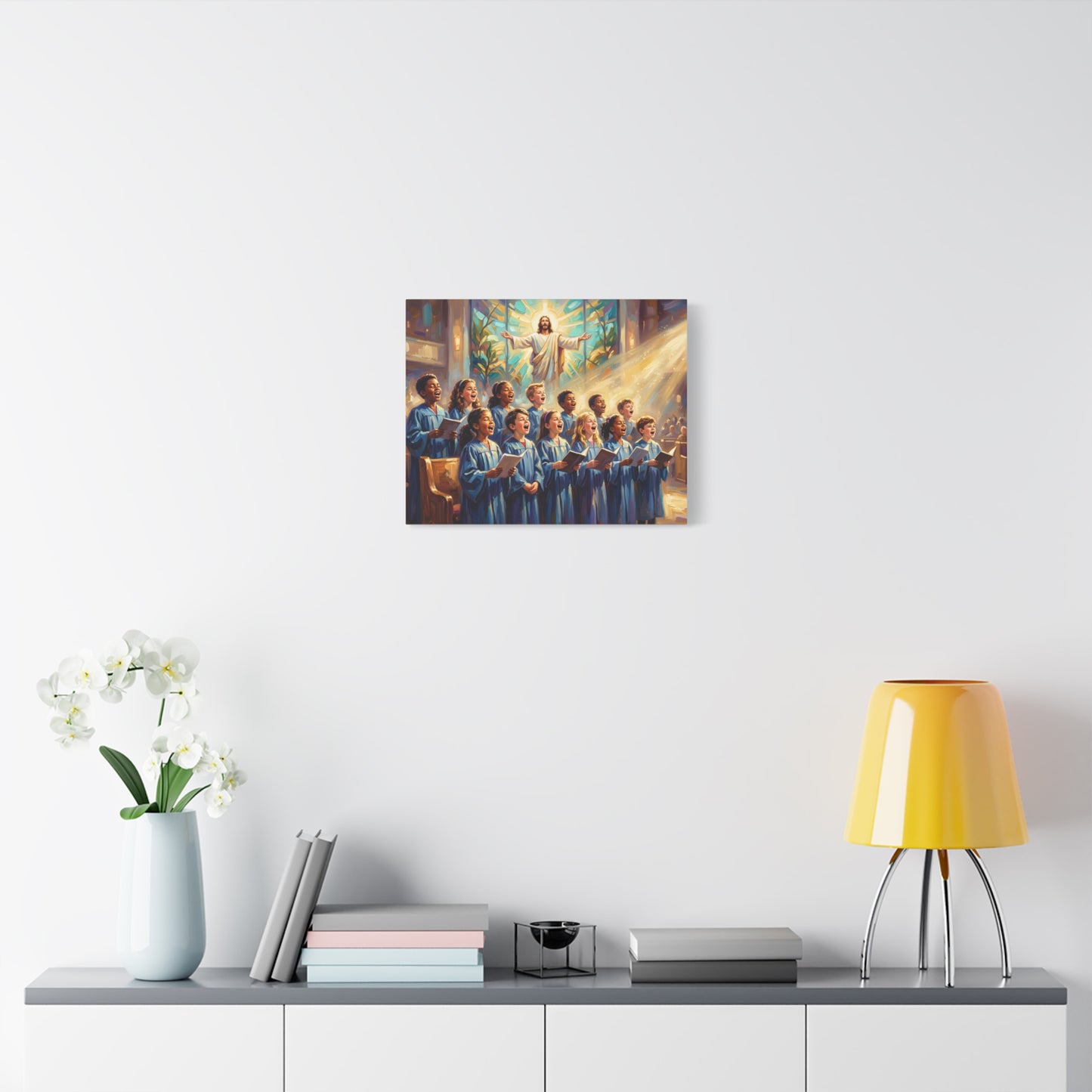 “Make a Joyful Noise - Children Sing Praise” - Canvas Art