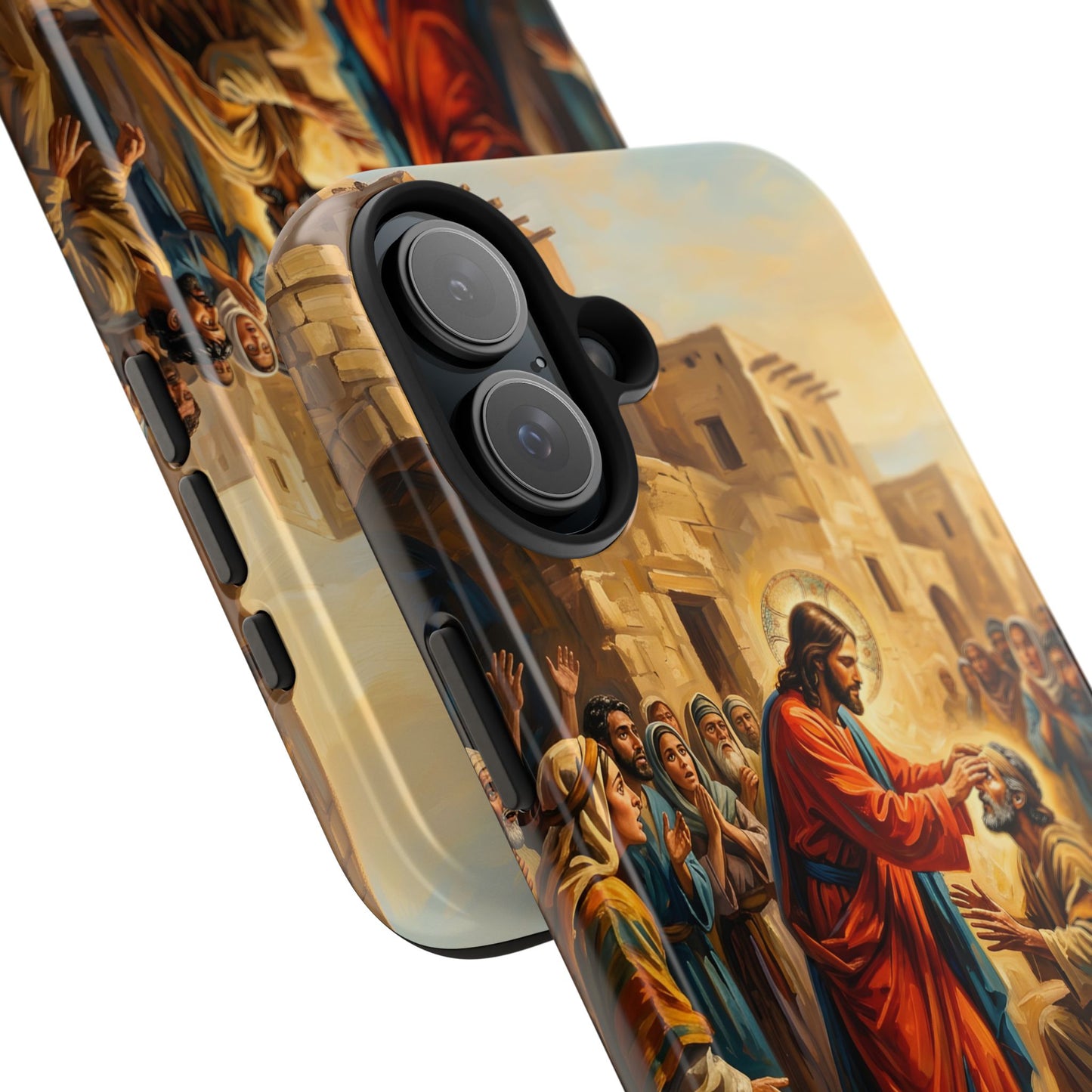 “He Opened My Eyes - Jesus Heals the Blind Man” - Phone Case
