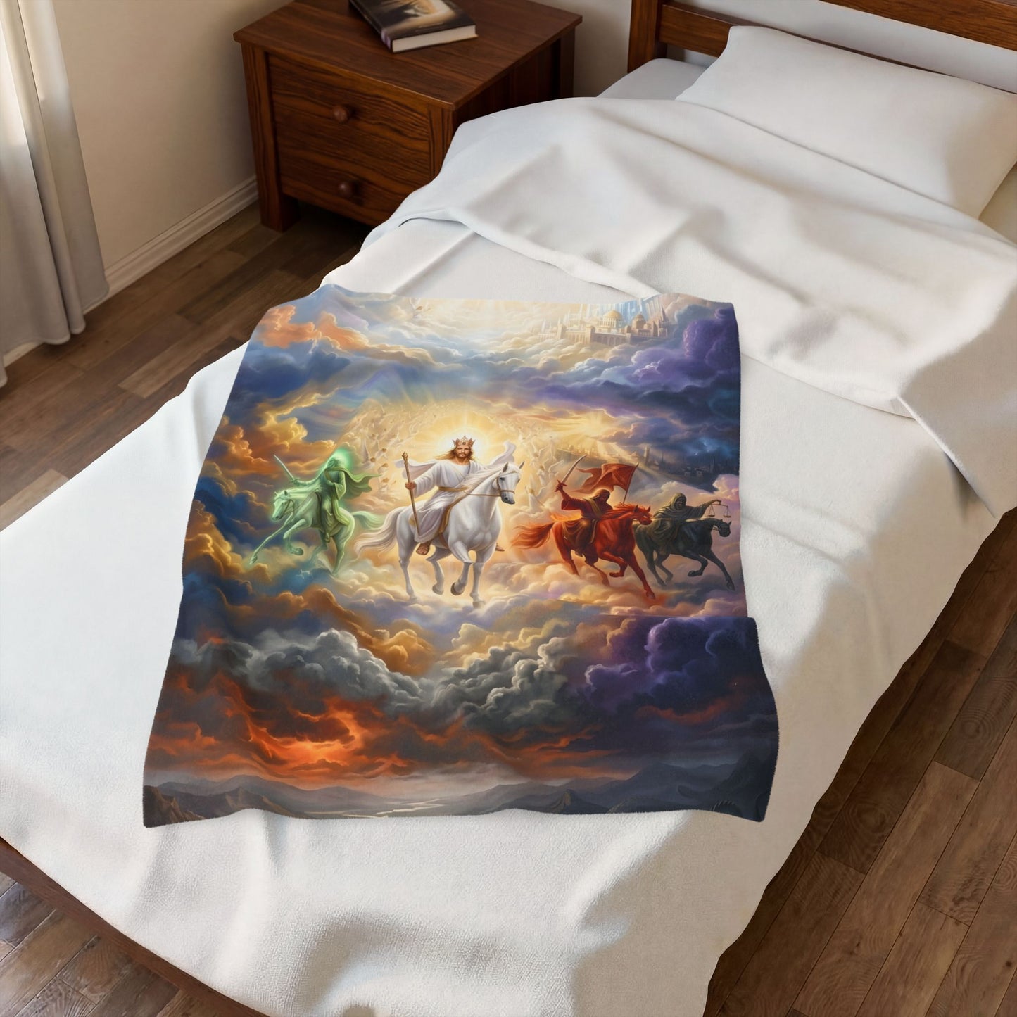 “Behold, A Pale Horse - The Four Horsemen” - Plush Blanket
