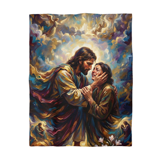 “No More Tears - God's Eternal Comfort” - Duvet Cover
