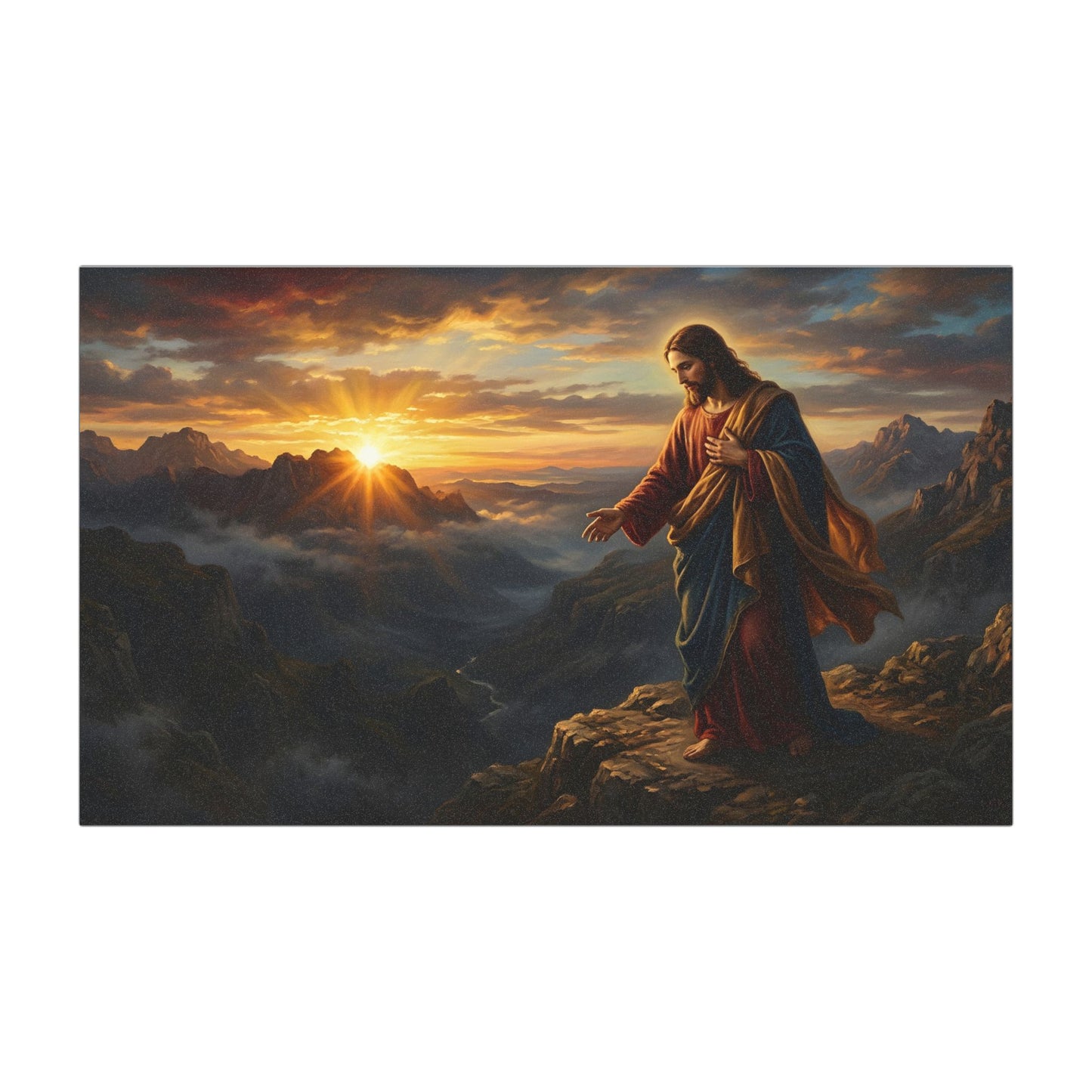 “Joy Comes in the Morning - Sunrise Over Dark Valley” - Car Magnet