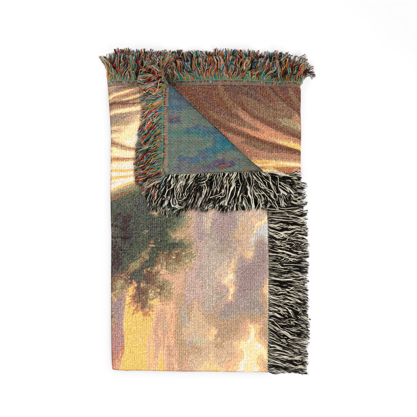 “Providence Unveiled - Rebekah at the Well” - Woven Blanket