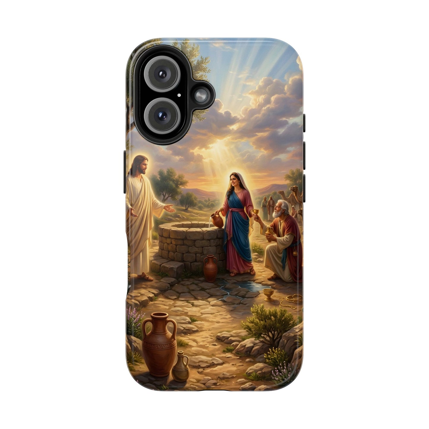 “Providence Unveiled - Rebekah at the Well” - Phone Case