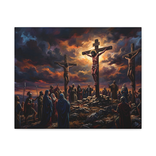 “It Is Finished - The Crucifixion at Calvary” - Canvas Art
