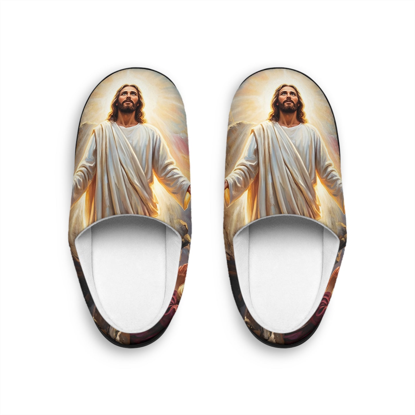 “He Is Risen - The Empty Tomb at Dawn” - Indoor Slippers