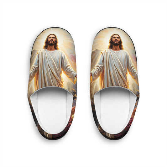 “He Is Risen - The Empty Tomb at Dawn” - Indoor Slippers
