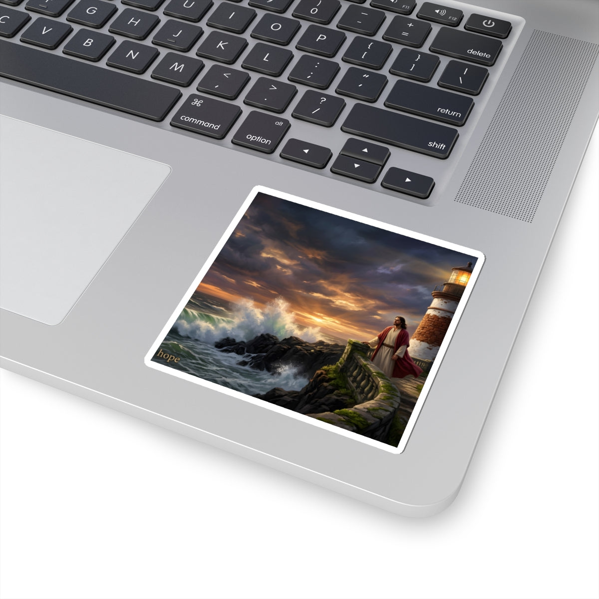 “Steadfast Hope - Lighthouse in the Storm” - Sticker
