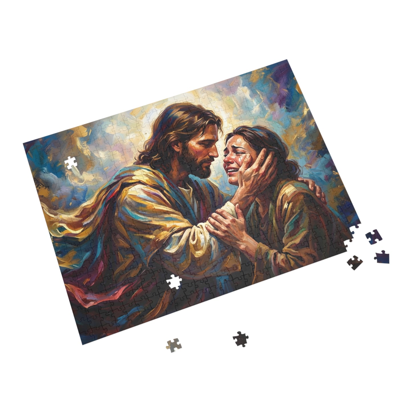 “No More Tears - God's Eternal Comfort” - Jigsaw Puzzle