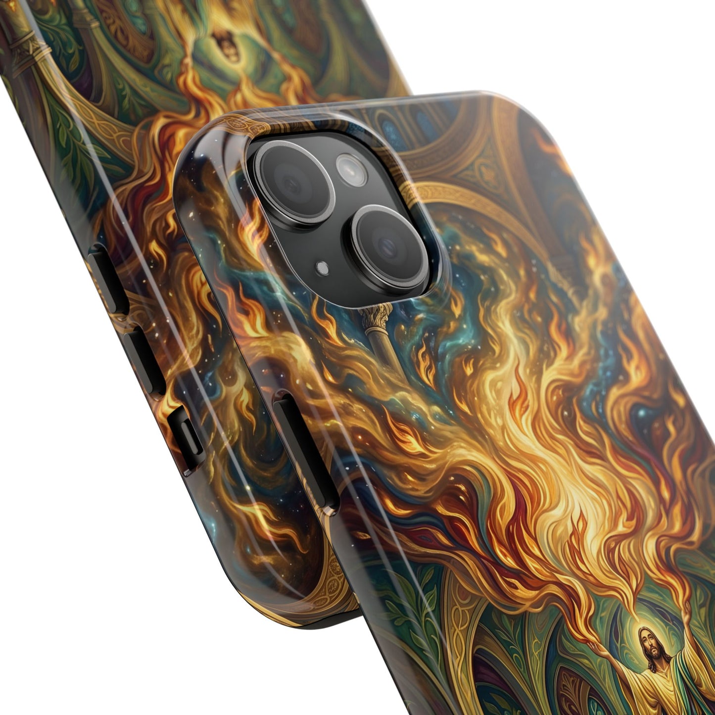 “Spirit Poured Out - Pentecost Flames Descending” - Phone Case