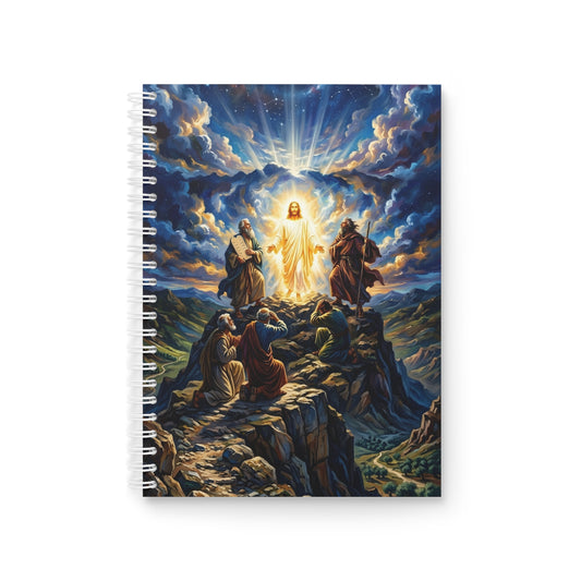 “Glorious Light - The Transfiguration of Jesus” - Spiral Notebook