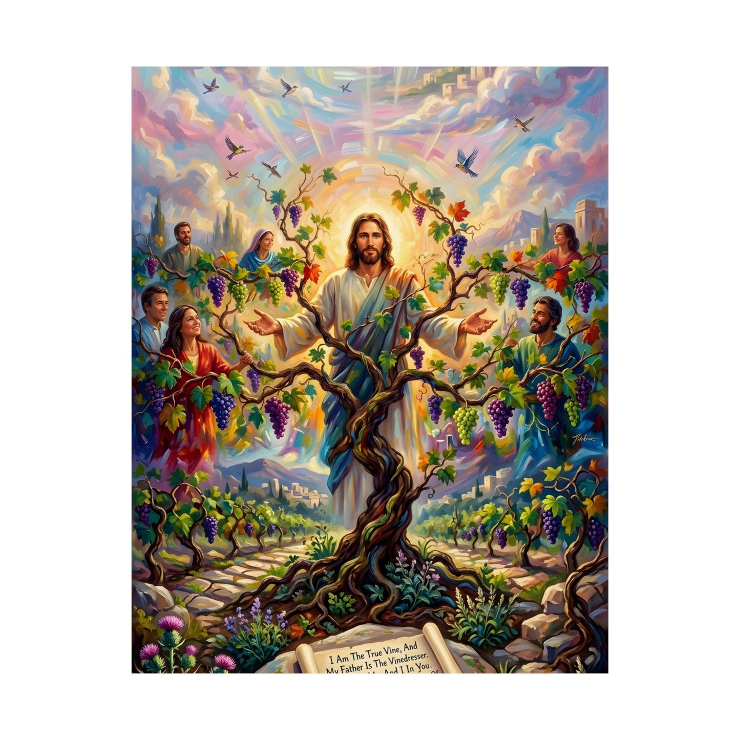 “I Am the True Vine - Abide in My Love” - Poster