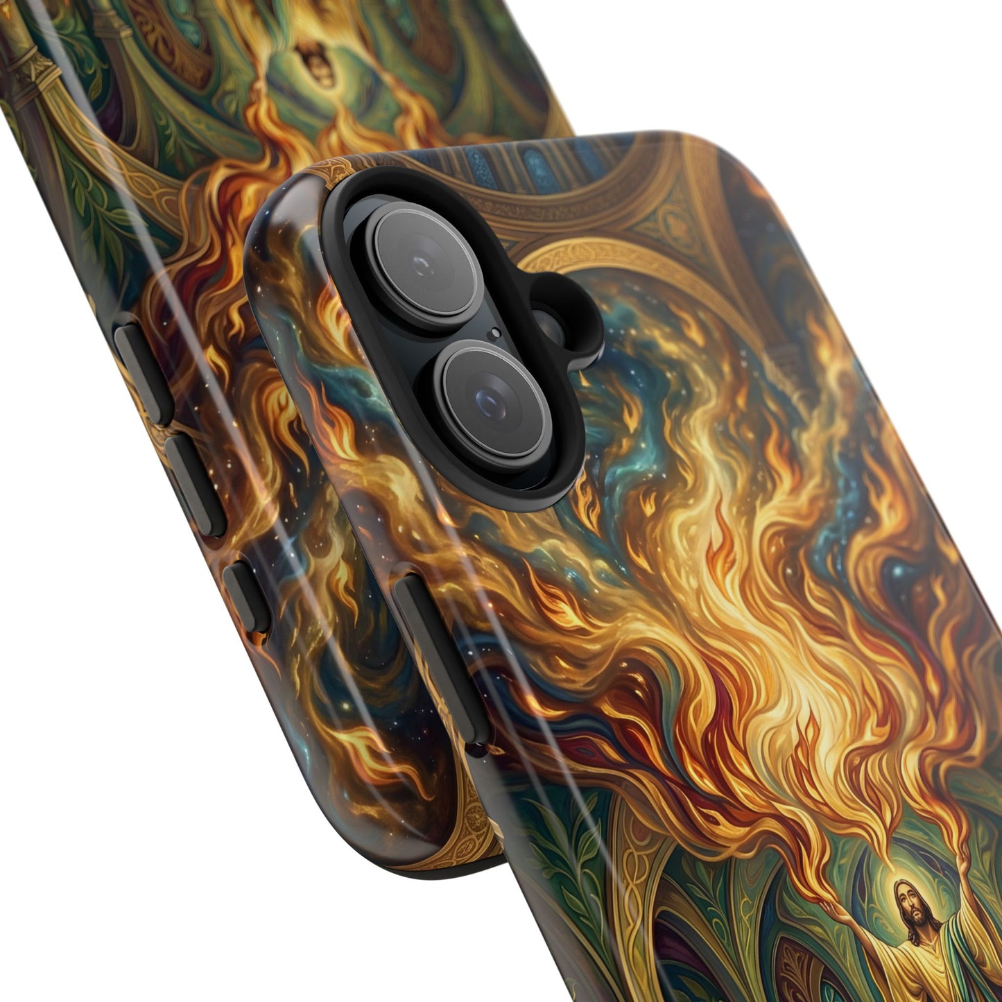 “Spirit Poured Out - Pentecost Flames Descending” - Phone Case