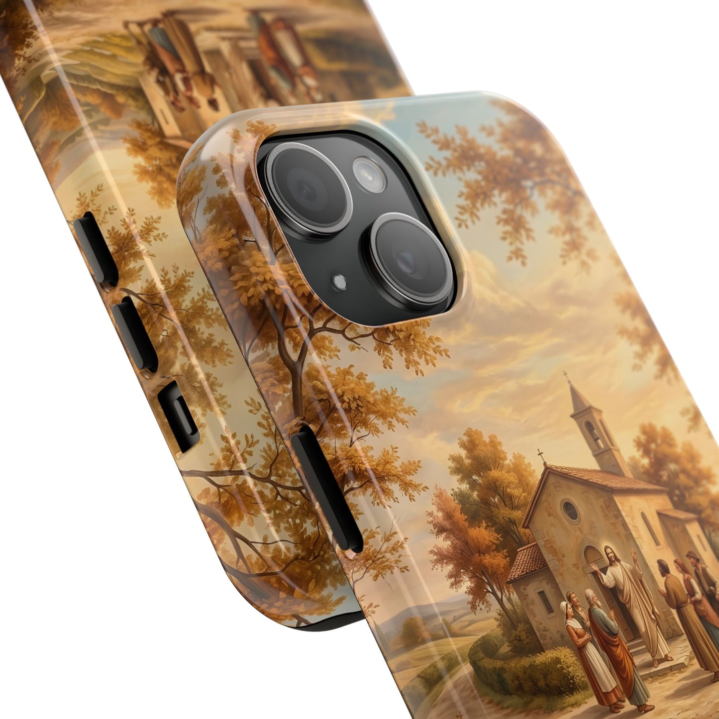 “Sanctuary in Serenity - Autumn's Golden Embrace” - Phone Case