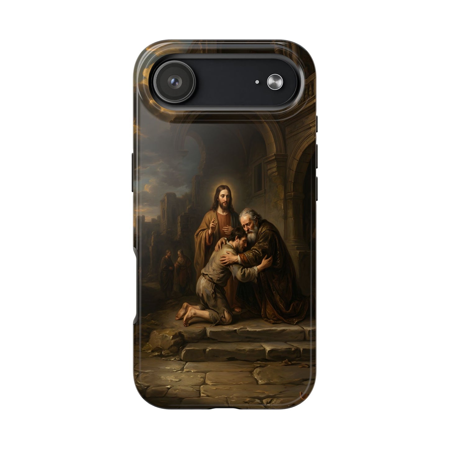 The prodigal son running toward his father - Phone Case