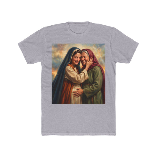 “Blessed Among Women - Mary and Elizabeth Embrace” - T-Shirt