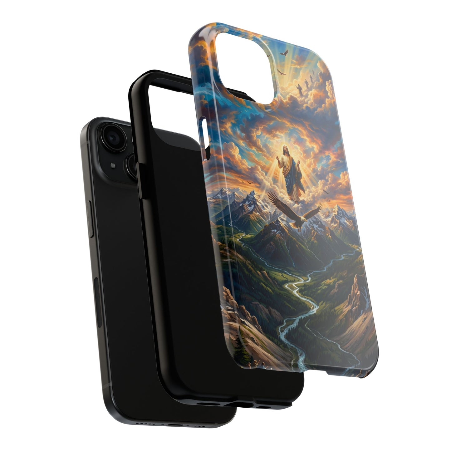 “Soaring Like Eagles - Hope in the Lord Over Mountains” - Phone Case