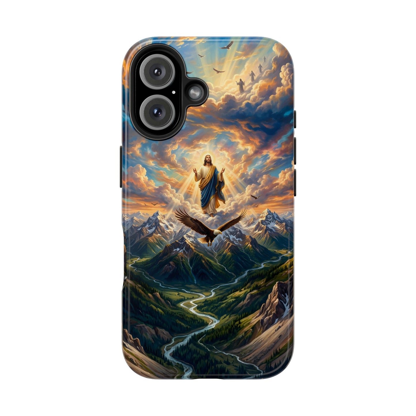 “Soaring Like Eagles - Hope in the Lord Over Mountains” - Phone Case