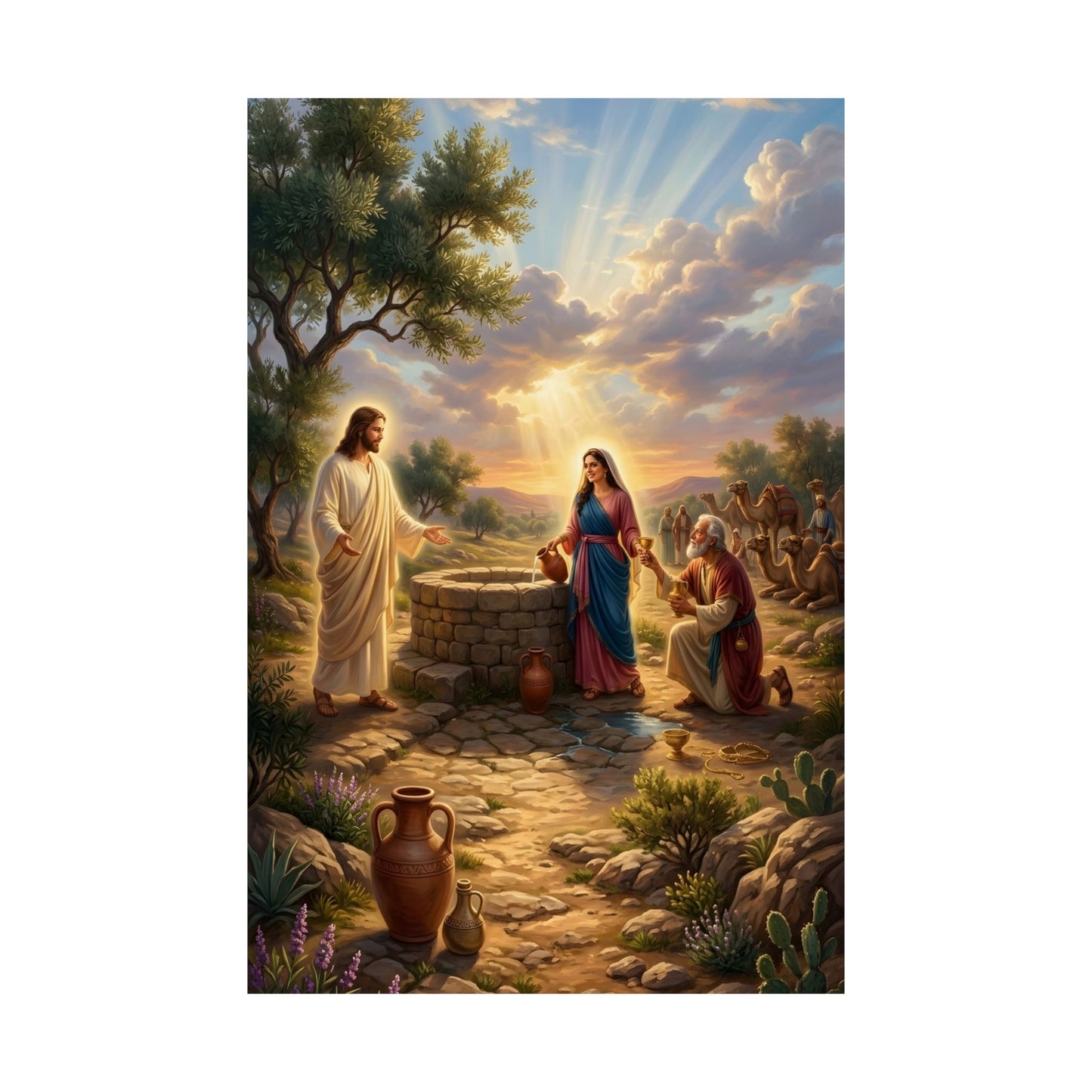 “Providence Unveiled - Rebekah at the Well” - Poster