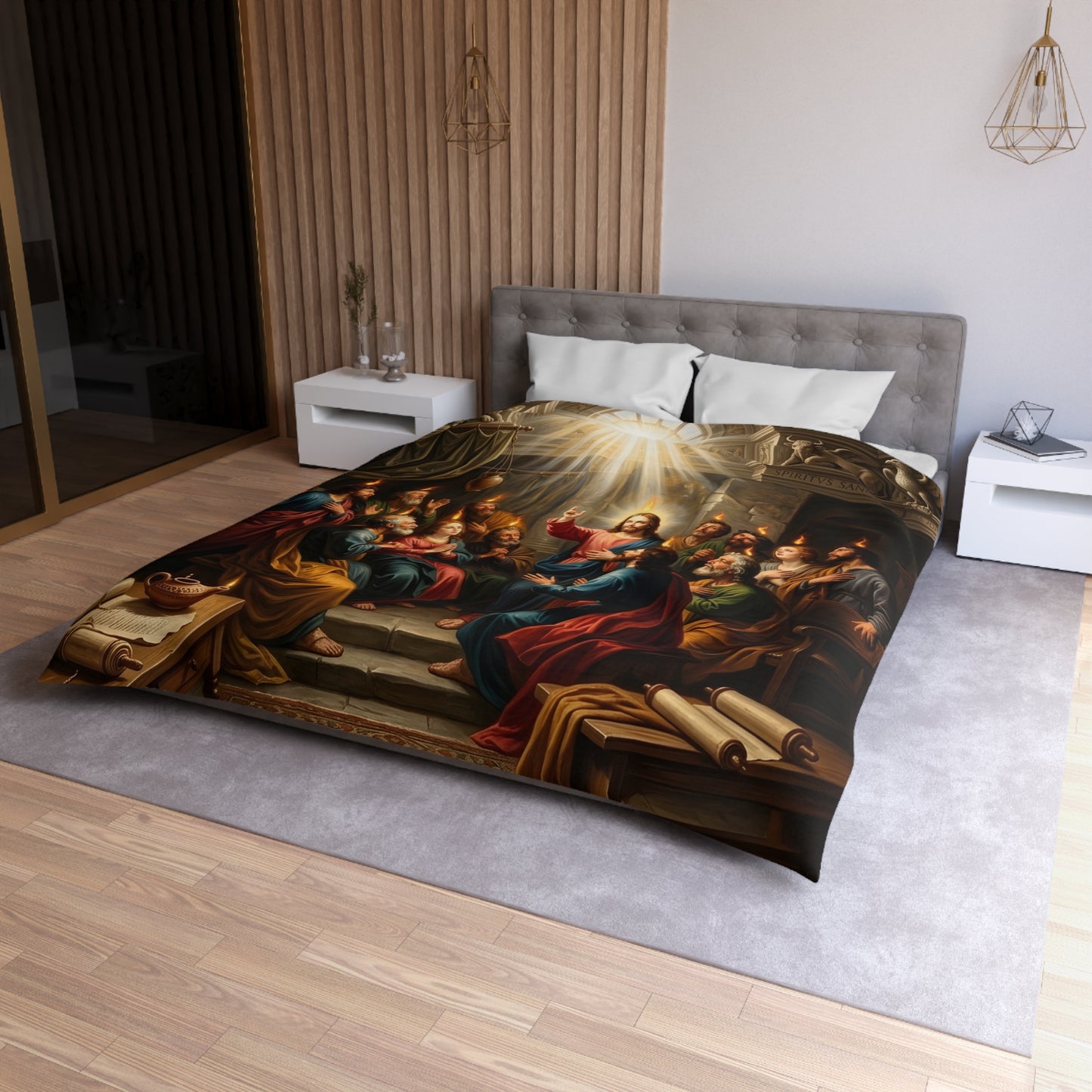 “Tongues of Fire - The Pentecost Outpouring” - Duvet Cover